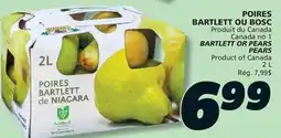 IGA BARTLETT OR PEARS PEARS offer