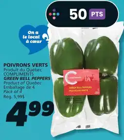 IGA COMPLIMENTS GREEN BELL PEPPERS offer