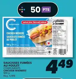 IGA COMPLIMENTS CHICKEN WIENERS offer