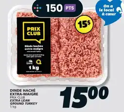IGA PRIX CLUB EXTRA LEAN GROUND TURKEY offer