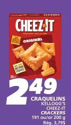 IGA KELLOGG'S CHEEZ-IT CRACKERS offer