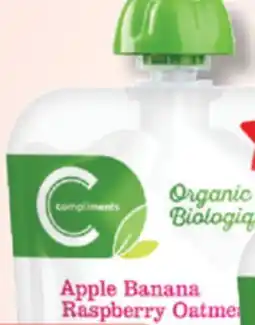 IGA COMPLIMENTS BIOLOGIQUE ORGANIC PUREE FOR BABY offer
