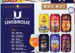 IGA UNIBROUE MIXTE BEER offer