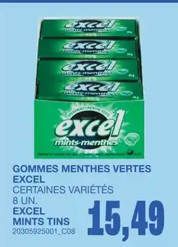 Wholesale Club GOMMES MENTHES VERTES, 8 UN offer