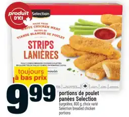 Super C portions de poulet panées Selection | Selection breaded chicken portions offer