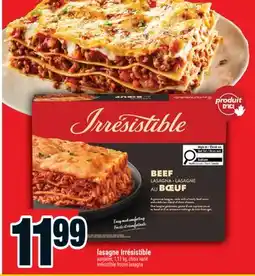 Super C LASAGNE IRRESISTIBLE | IRRESISTIBLE FROZEN LASAGNE offer