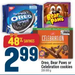 Marché Adonis Oreo, Bear Paws or Celebration cookies offer