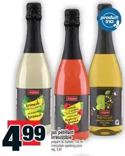 Super C jus pétillant irrésistible | Irrésistible sparkling juice offer