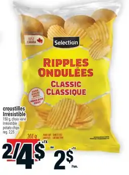 Super C croustilles Irrésistible | Irrésistible potato chips offer
