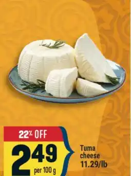 Marché Adonis Tuma cheese offer