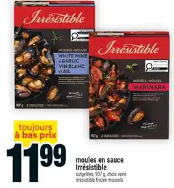 Super C Irrésistible moules en sauce | Irrésistible frozen mussels offer