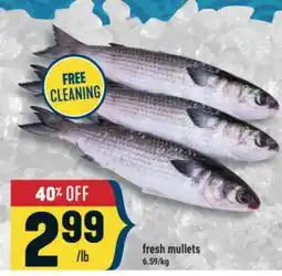 Marché Adonis Fresh mullets offer