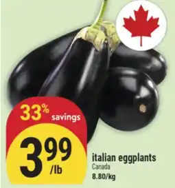 Marché Adonis ITALIAN EGGPLANTS offer