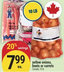 Marché Adonis Yellow onions, beets or carrots offer
