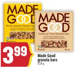Marché Adonis Made Good granola bars offer