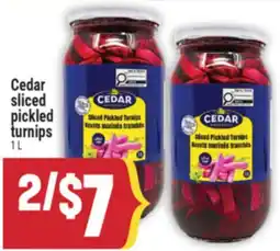 Marché Adonis Cedar sliced pickled turnips offer