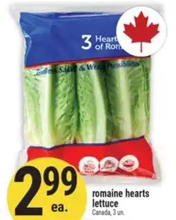 Marché Adonis romaine hearts lettuce offer
