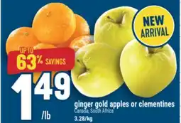 Marché Adonis GINGER GOLD APPLES OR CLEMENTINES offer