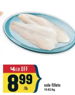 Marché Adonis Sole fillets offer