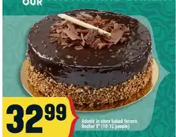 Marché Adonis ADONIS IN STORE BAKED FERRERO ROCHER 8 (10-12 PEOPLE) offer