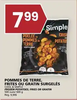 Rachelle-Bery Grocery POMMES DE TERRE, FRITES OU GRATIN SURGELÉS offer