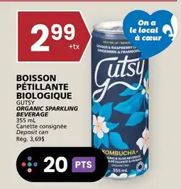Rachelle-Bery Grocery GUTSY ORGANIC SPARKLING BEVERAGE offer