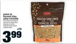 Super C graines de tournesol rôties salées Irrésistible | Irrésistible salted roasted sunflower seeds offer