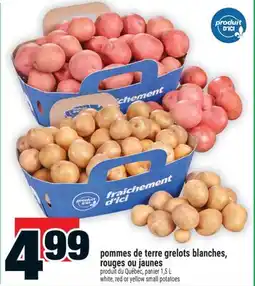 Super C pommes de terre grelots blanches, rouges ou jaunes | white, red or yellow small potatoes offer