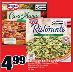 Super C pizza croûte mince Ristorante | Ristorante thin crust pizza offer