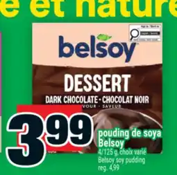 Super C pouding de soya Belsoy | Belsoy soy pudding offer