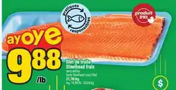 Super C filet de filet de truite Steelhead frais | fresh Steelhead trout fillet offer