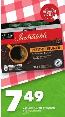 Marche Ami capsules de café Irrésistible offer