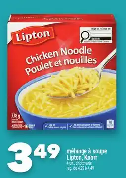 Marche Ami mélange à soupe Lipton, Knorr offer