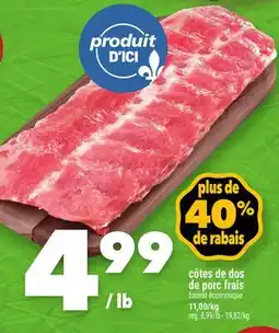 Marche Ami côtes de dos de porc frais offer