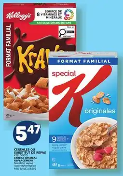 Marché Bonichoix KELLOGG'S CEREAL OR MEAL REPLACEMENT offer