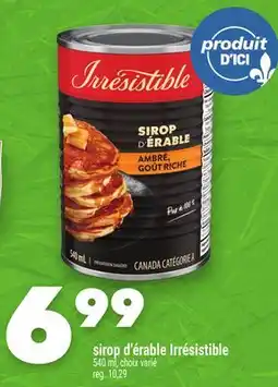 Marche Ami sirop d'érable Irrésistible offer