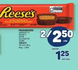 Marché Bonichoix HERSHEY'S REESE'S SKOR GLOSSETTE YORK TREATS offer