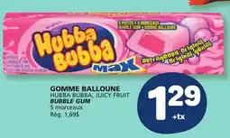 Marché Bonichoix HUBBA BUBBA, JUICY FRUIT BUBBLE GUM offer