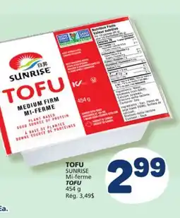 Marché Bonichoix SUNRISE TOFU offer