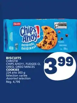 Marché Bonichoix CHRISTIE CHIPS AHOY!, FUDGEE-O, OREO, OREO MINCES COOKIES offer