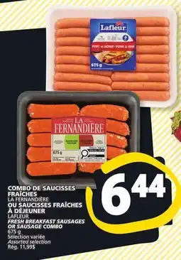 Marché Bonichoix LA FERNANDIÈRE, LAFLEUR FRESH BREAKFAST SAUSAGES offer