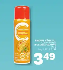 Marché Bonichoix COMPLIMENTS VEGETABLE COATING offer