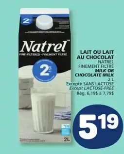 Marché Bonichoix NATREL MILK OR CHOCOLATE MILK offer