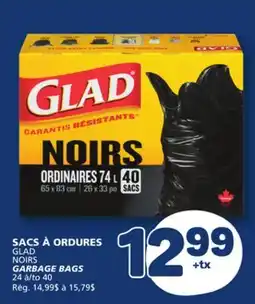 Marché Bonichoix GLAD GARBAGE BAGS offer