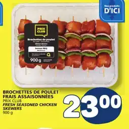Marché Bonichoix PRIX CLUB FRESH SEASONED CHICKEN SKEWERS offer