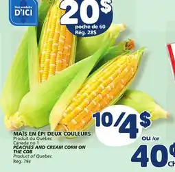 Marché Bonichoix PEACHES AND CREAM CORN ON THE COB offer