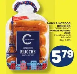 Marché Bonichoix COMPLIMENTS BRIOCHE HOT-DOG BUNS offer