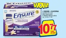 Jean Coutu ENSURE or GLUCERNA Meal replacements offer