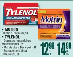 Jean Coutu MOTRIN, TYLENOL Selected products offer