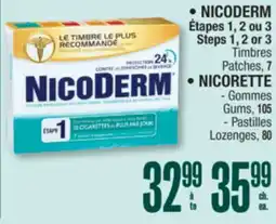 Jean Coutu NICODERM or NICORETTE offer